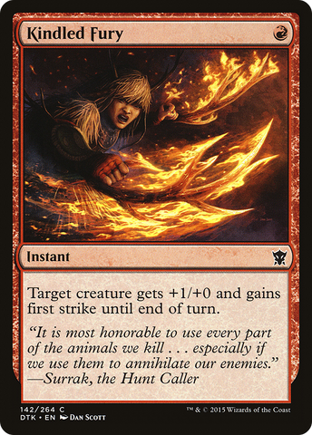 {C} Kindled Fury [Dragons of Tarkir][DTK 142]