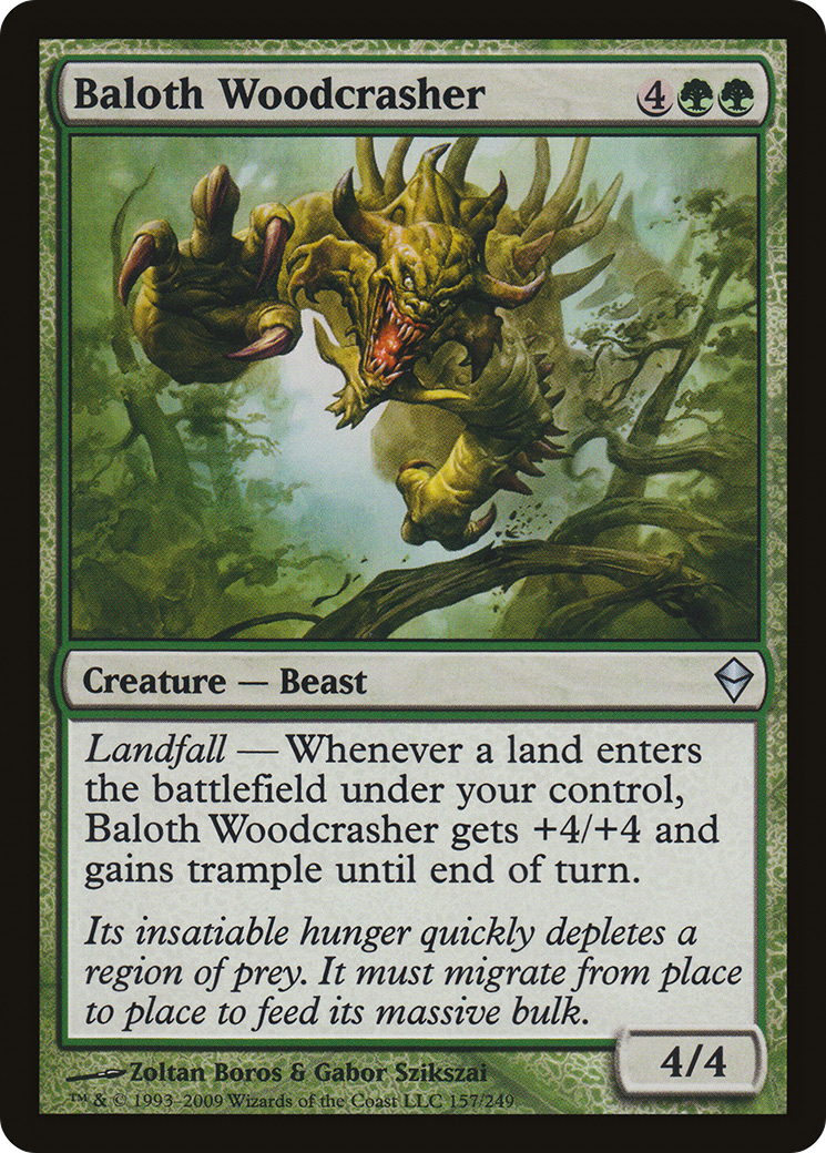 {C} Baloth Woodcrasher [Zendikar][ZEN 157]