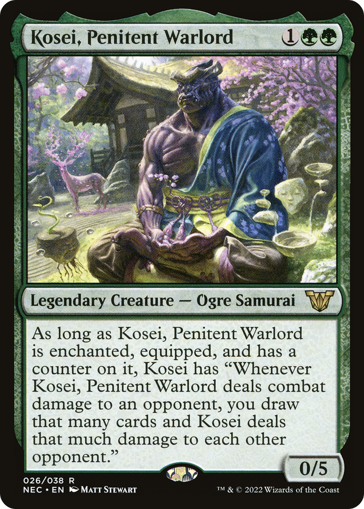{R} Kosei, Penitent Warlord [Kamigawa: Neon Dynasty Commander][NEC 026]