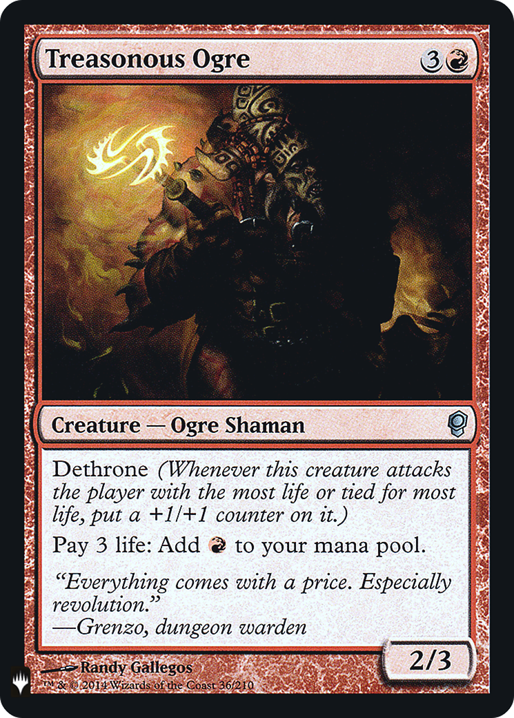 {C} Treasonous Ogre [Mystery Booster][LS CNS 036]