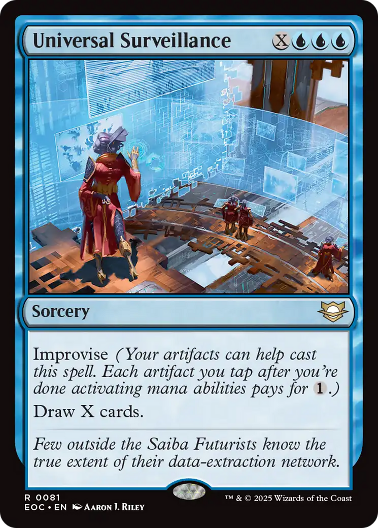 {@@ EOC R} Universal Surveillance [Edge of Eternities Commander][EOC 081]