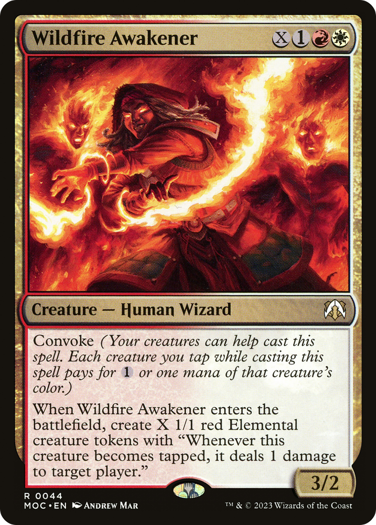 {R} Wildfire Awakener [March of the Machine Commander][MOC 044]