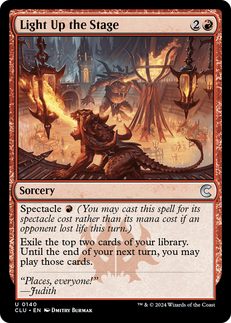 {C} Light Up the Stage [Ravnica: Clue Edition][CLU 140]