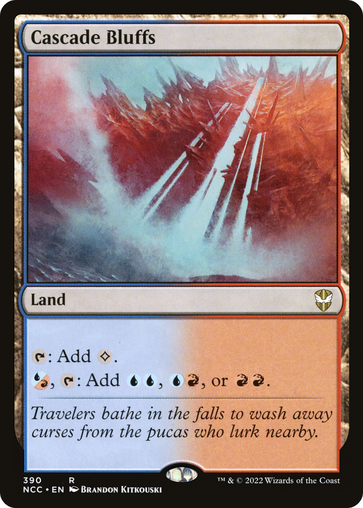 {R} Cascade Bluffs [Streets of New Capenna Commander][NCC 390] - Misty Mountain Games