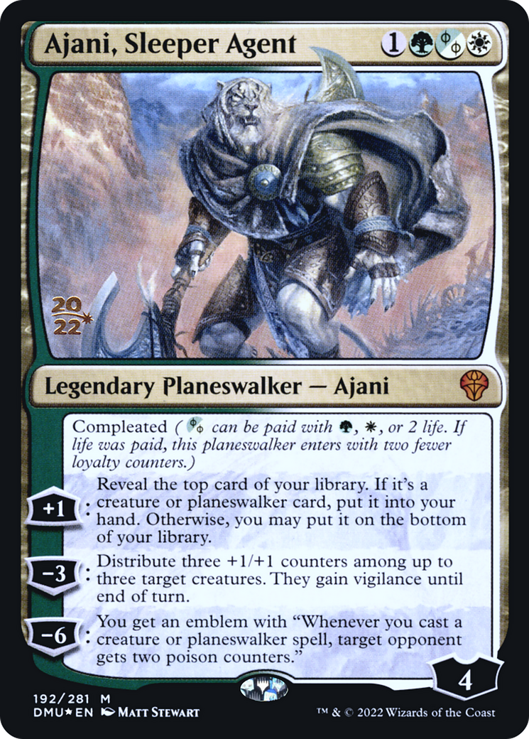 {R} Ajani, Sleeper Agent [Dominaria United Prerelease Promos][PR DMU 192]