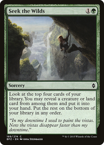 {C} Seek the Wilds [Battle for Zendikar][BFZ 189]