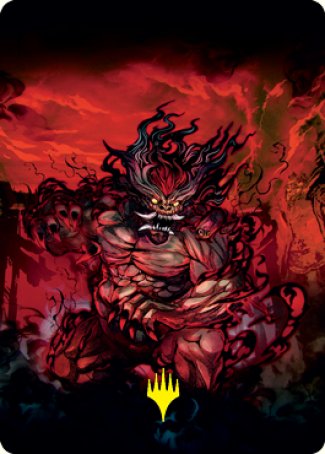 {A} Vessel of the All-Consuming Art Card (Gold-Stamped Signature) [Kamigawa: Neon Dynasty Art Series][GS ANEO 077]