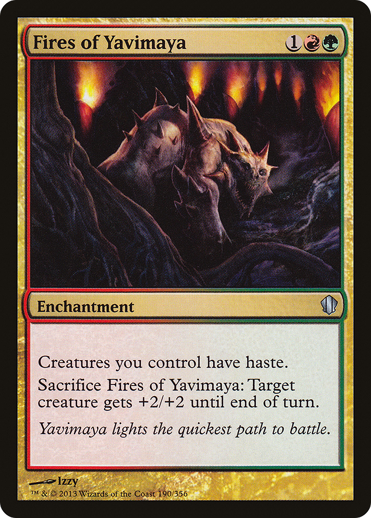 {C} Fires of Yavimaya [Commander 2013][C13 190]