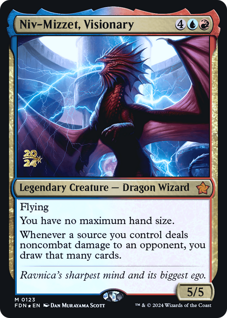 {@R} Niv-Mizzet, Visionary [Foundations Prerelease Promos][PR FDN 123]