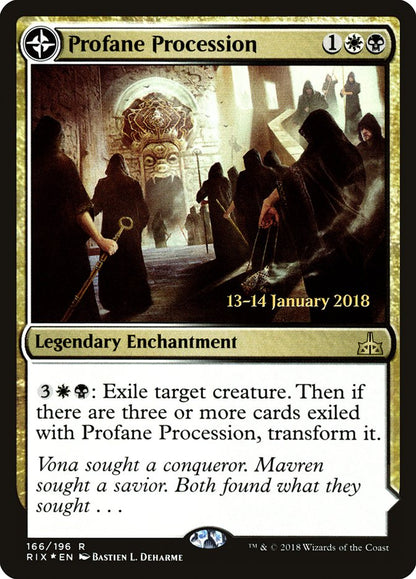 {R} Profane Procession // Tomb of the Dusk Rose [Rivals of Ixalan Prerelease Promos][PR RIX 166] - Misty Mountain Games