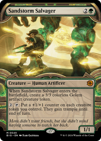 {@R} Sandstorm Salvager (Showcase) [Outlaws of Thunder Junction: The Big Score][BIG 049]