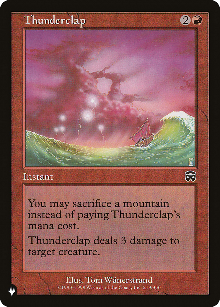 Thunderclap [LIST 219/350]
