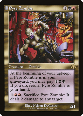 {R} Pyre Zombie (Retro) [Dominaria Remastered][DMR 362]