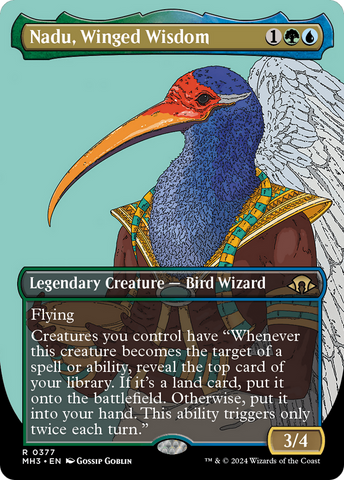 {R} Nadu, Winged Wisdom (Borderless) [Modern Horizons 3][MH3 377]