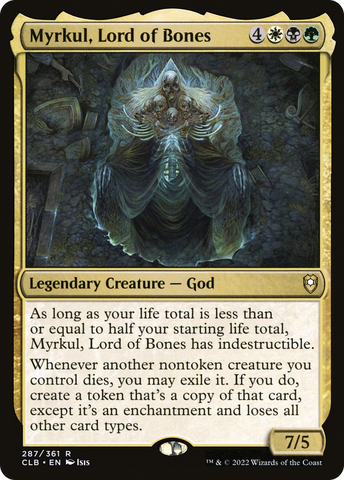 {R} Myrkul, Lord of Bones [Commander Legends: Battle for Baldur's Gate][CLB 287]