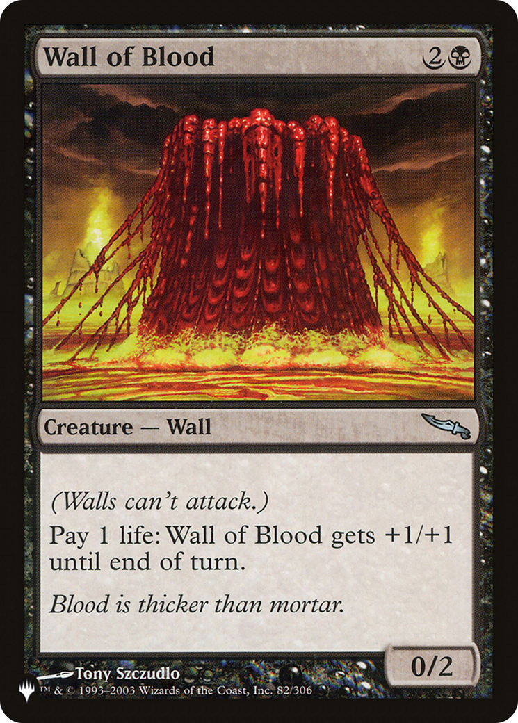 Wall of Blood [LIST 82/306]