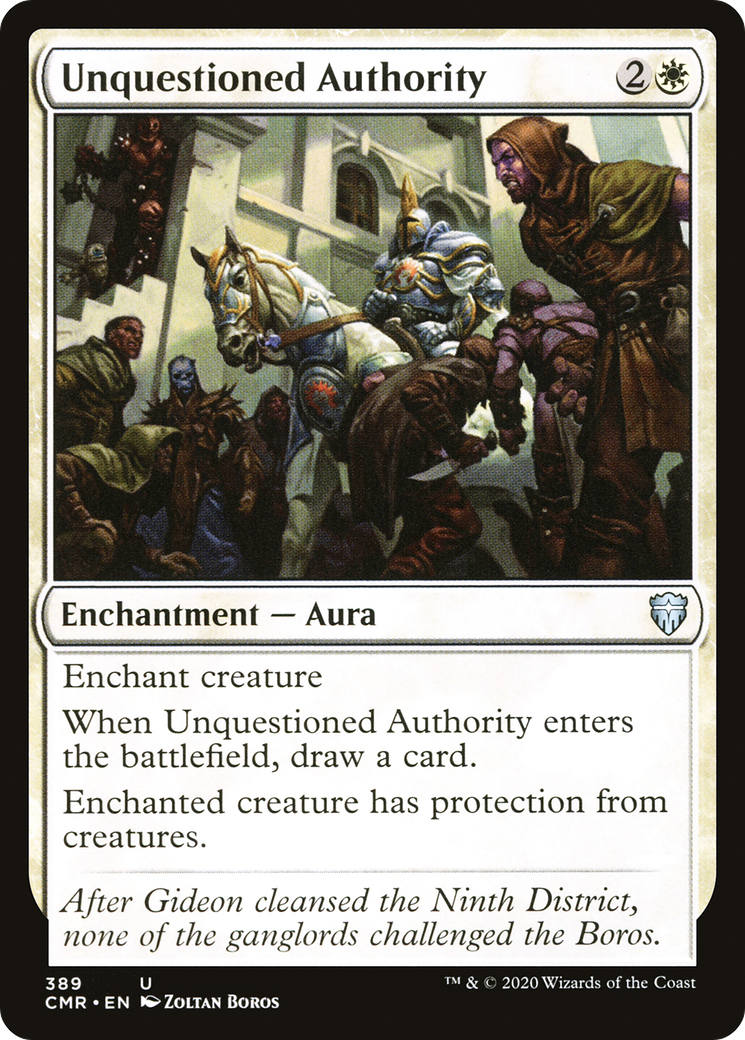 {C} Unquestioned Authority [Commander Legends][CMR 389]