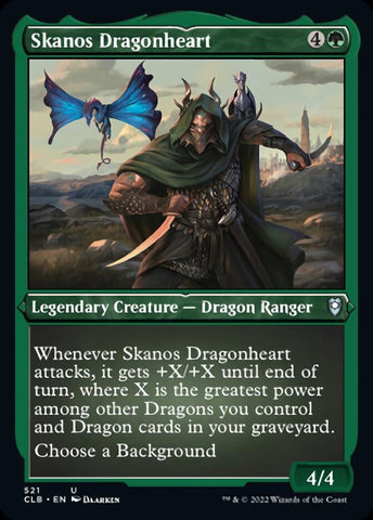 {C} Skanos Dragonheart (Foil Etched) [Commander Legends: Battle for Baldur's Gate][CLB 521]