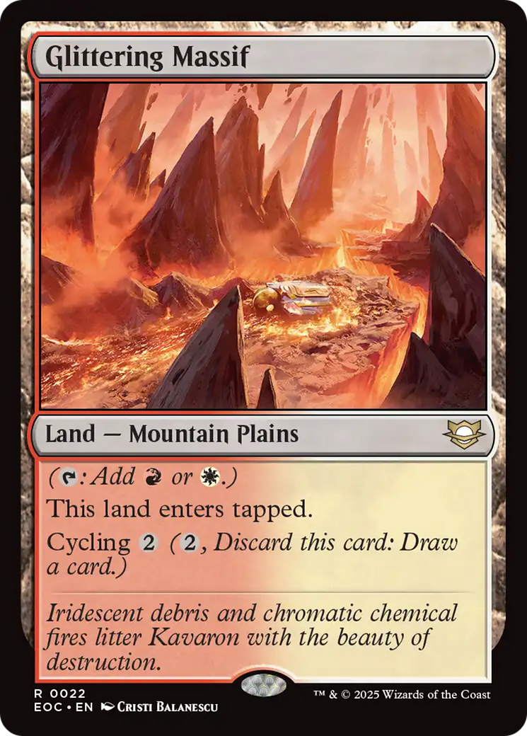 {R} Glittering Massif [Edge of Eternities Commander][EOC 022]