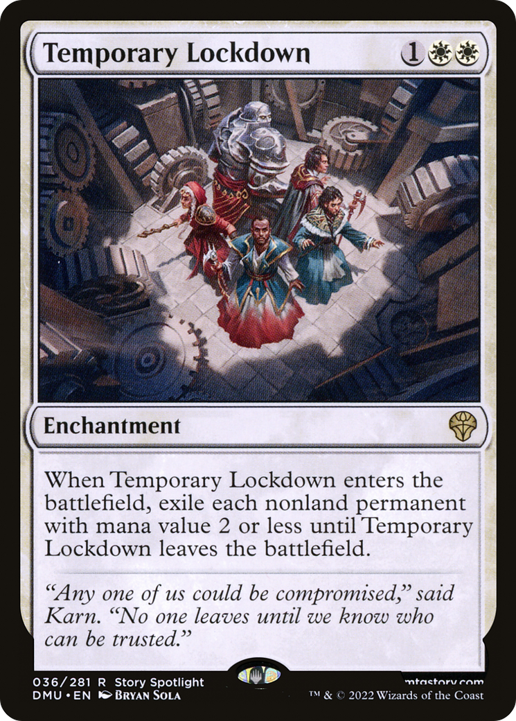 {@R} Temporary Lockdown [Dominaria United][DMU 036]