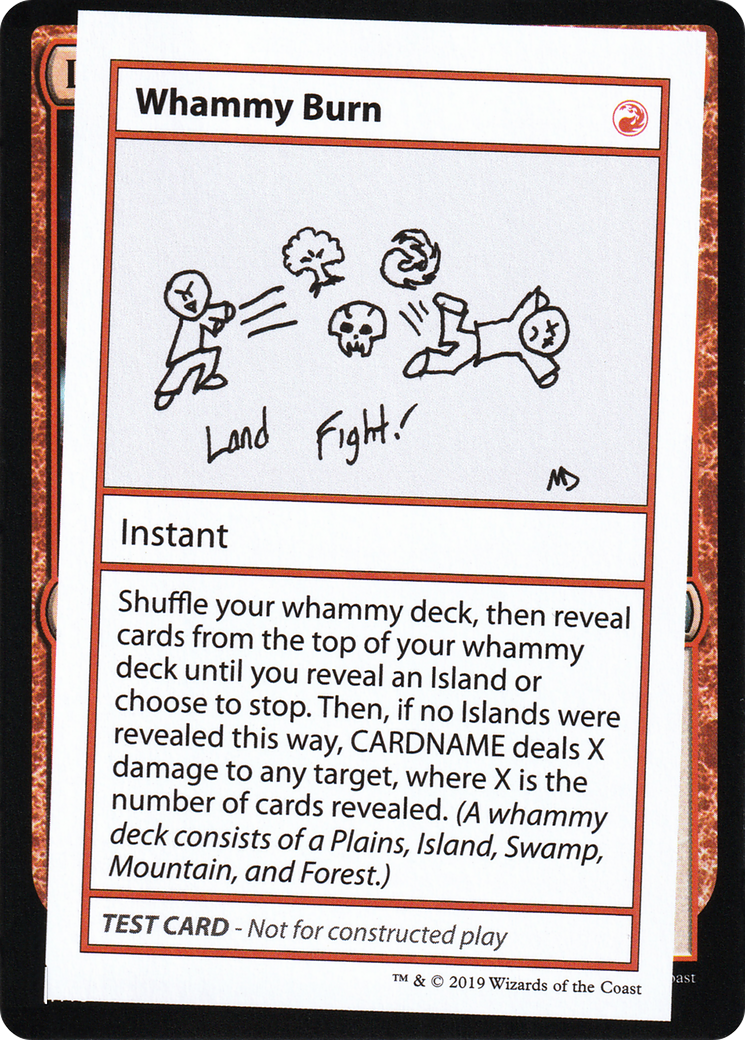 {R} Whammy Burn (2021 Edition) [Mystery Booster Playtest Cards][CMB1 070]