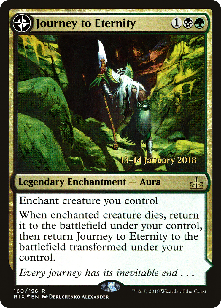 {R} Journey to Eternity // Atzal, Cave of Eternity [Rivals of Ixalan Prerelease Promos][PR RIX 160]