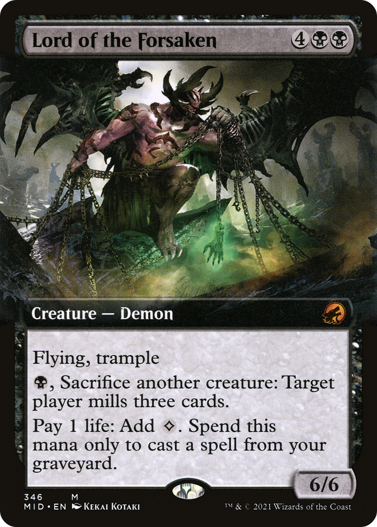 {R} Lord of the Forsaken (Extended Art) [Innistrad: Midnight Hunt][MID 346] - Misty Mountain Games