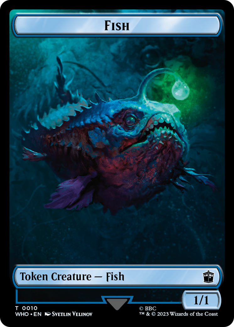 {T} Fish // Alien Insect Double-Sided Token [Doctor Who Tokens][TWHO 10//19]