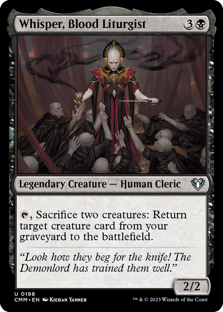 {C} Whisper, Blood Liturgist [Commander Masters][CMM 198]