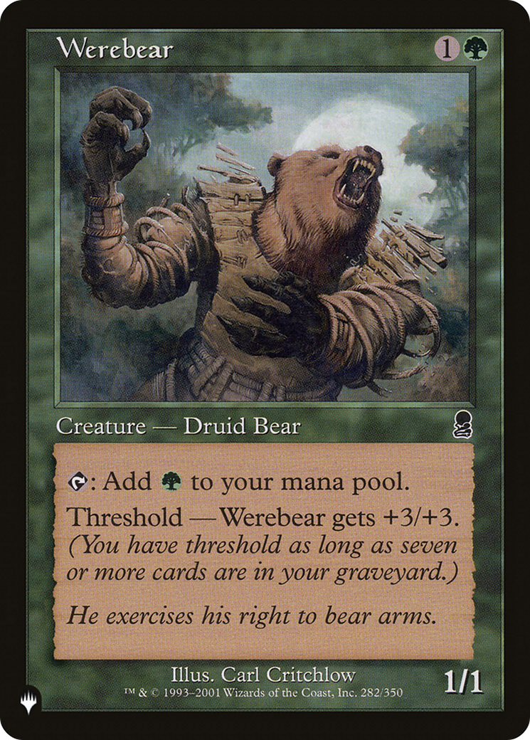 Werebear [LIST 282/350]