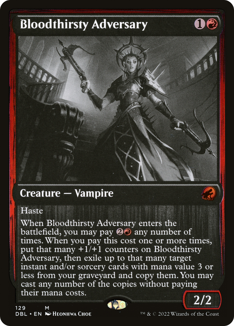 {R} Bloodthirsty Adversary [Innistrad: Double Feature][DBL 129]