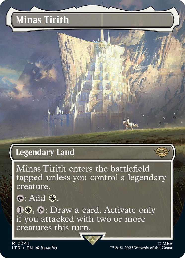{R} Minas Tirith (Borderless Alternate Art) (341) [The Lord of the Rings: Tales of Middle-Earth][LTR 341]