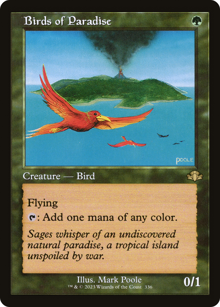 {R} Birds of Paradise (Retro) [Dominaria Remastered][DMR 336]