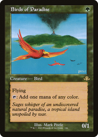 {R} Birds of Paradise (Retro) [Dominaria Remastered][DMR 336]