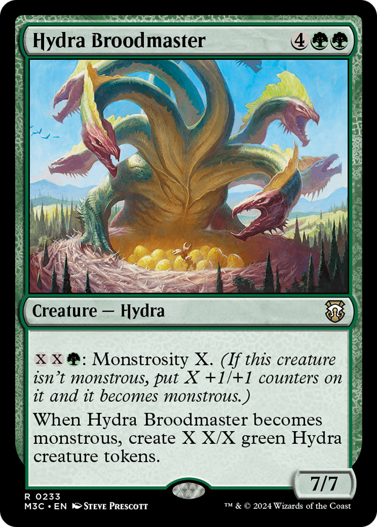 {R} Hydra Broodmaster (Ripple Foil) [Modern Horizons 3 Commander][RPF M3C 233]