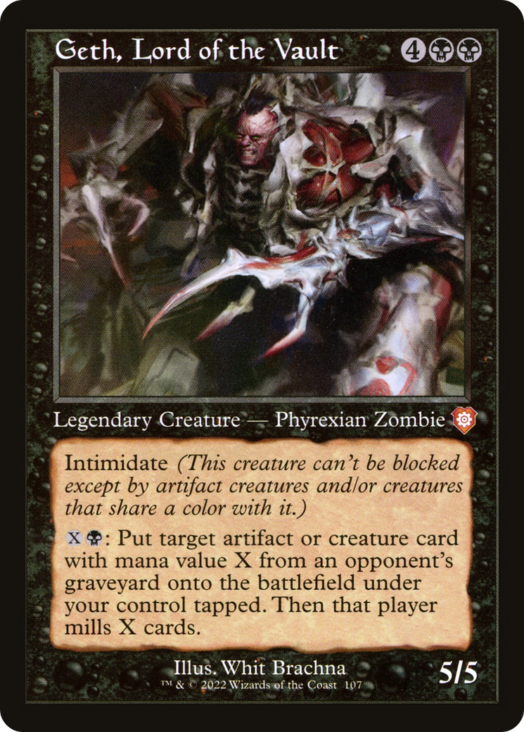 {R} Geth, Lord of the Vault (Retro) [The Brothers' War Commander][BRC 107]