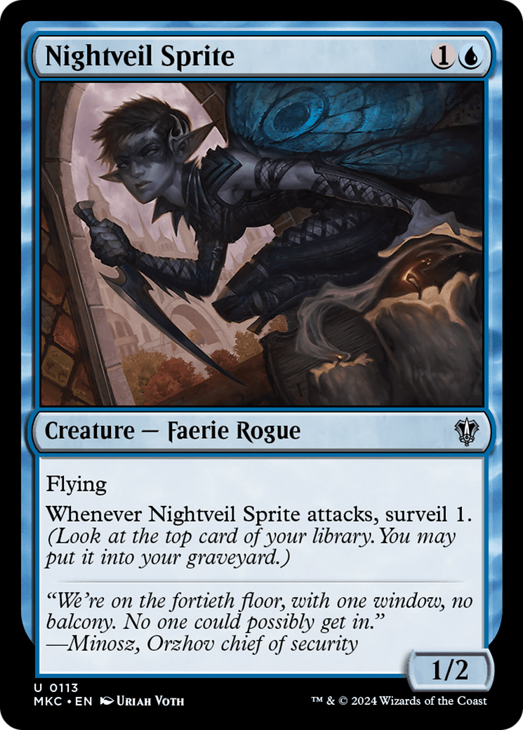 {C} Nightveil Sprite [Murders at Karlov Manor Commander][MKC 113]