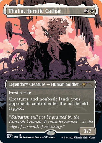 {R} Thalia, Heretic Cathar (Borderless) [Secret Lair 30th Anniversary Countdown Kit][SLC 2016]