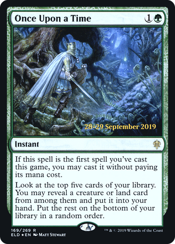 {R} Once Upon a Time [Throne of Eldraine Prerelease Promos][PR ELD 169]
