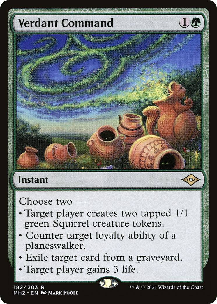 {R} Verdant Command (Foil) [Modern Horizons 2] [MH2 182]