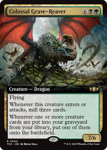 {R} Colossal Grave-Reaver (Extended Art) [Tarkir: Dragonstorm Commander][TDC 090]