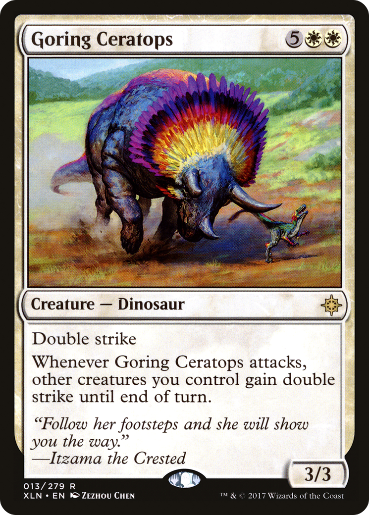 {R} Goring Ceratops [Ixalan][XLN 013] - Misty Mountain Games