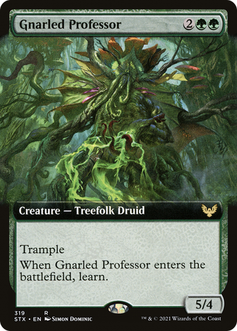 {R} Gnarled Professor (Extended Art) [Strixhaven: School of Mages][STX 319]