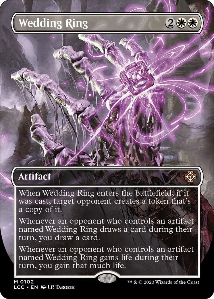 {R} Wedding Ring (Borderless) [The Lost Caverns of Ixalan Commander][LCC 102]