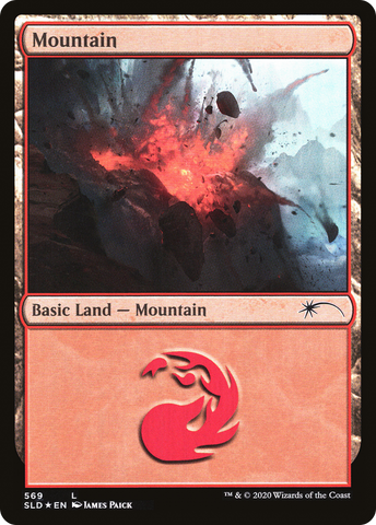 {B}[SLD 569] Mountain (Smashing) (569) [Secret Lair Drop Promos]