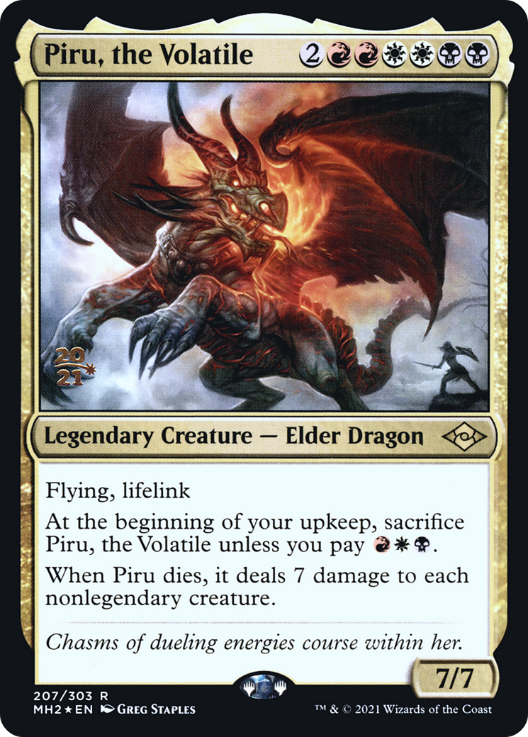{R} Piru, the Volatile [Modern Horizons 2 Prerelease Promos][PR MH2 207]