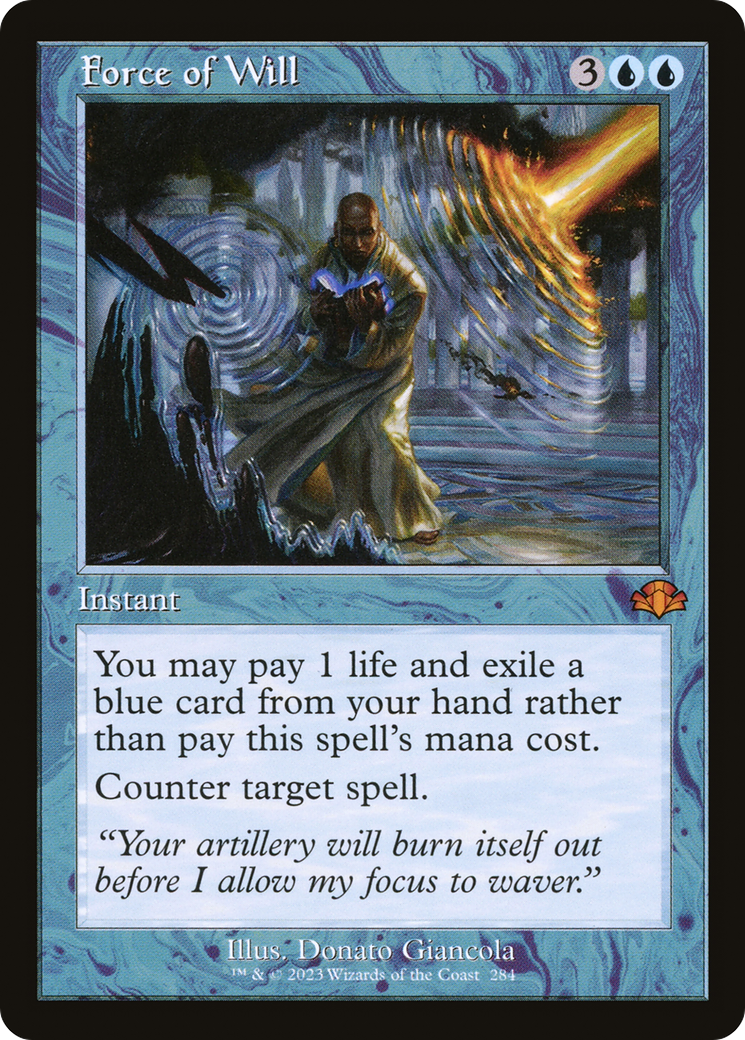 {R} Force of Will (Retro) [Dominaria Remastered][DMR 284]
