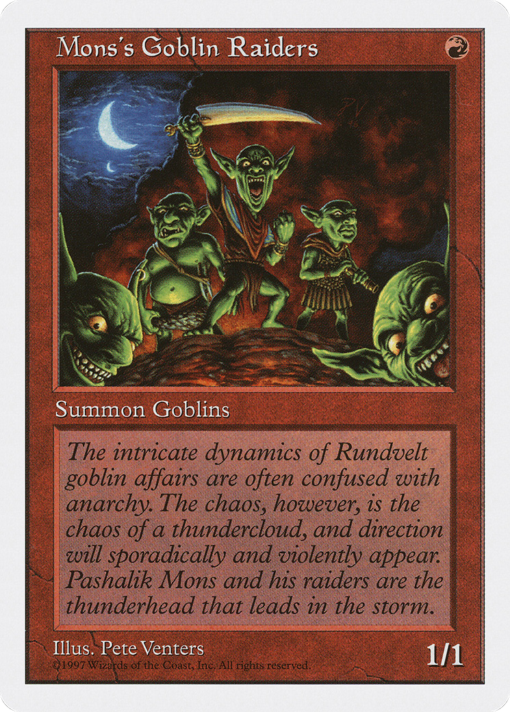 {C} Mons's Goblin Raiders [Fifth Edition][5ED 251]