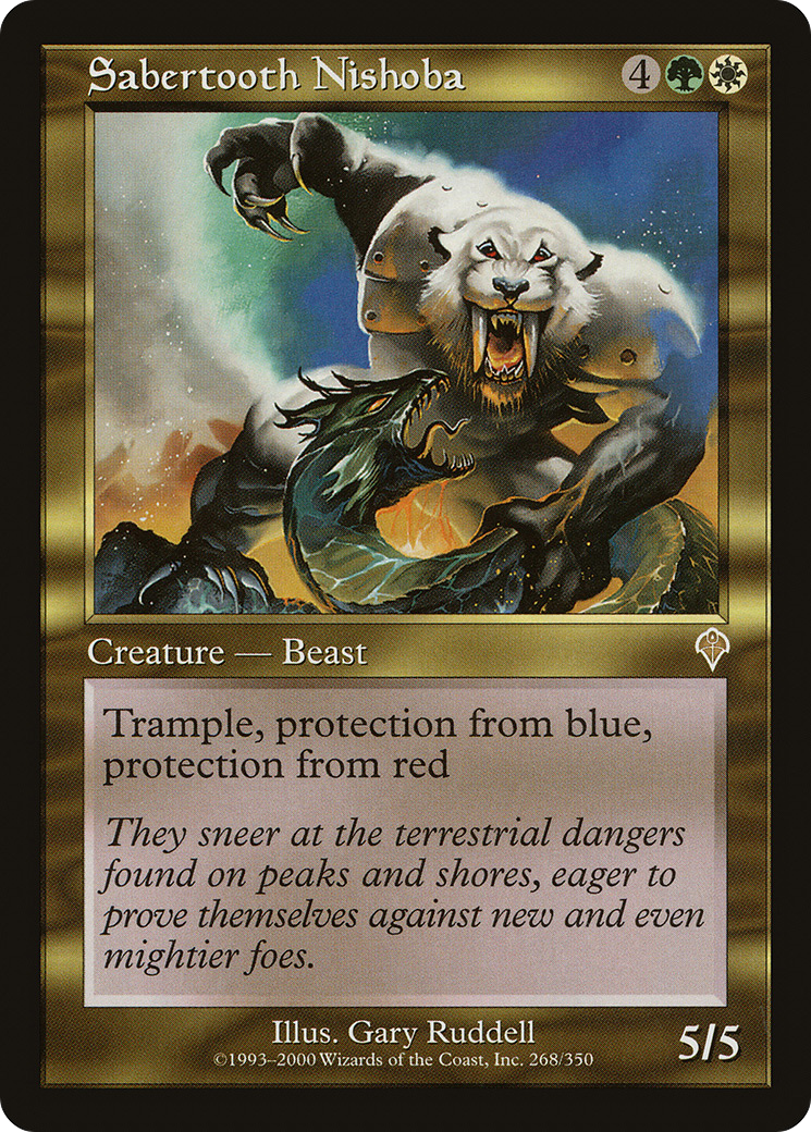 {R} Sabertooth Nishoba [Invasion][INV 268] - Misty Mountain Games