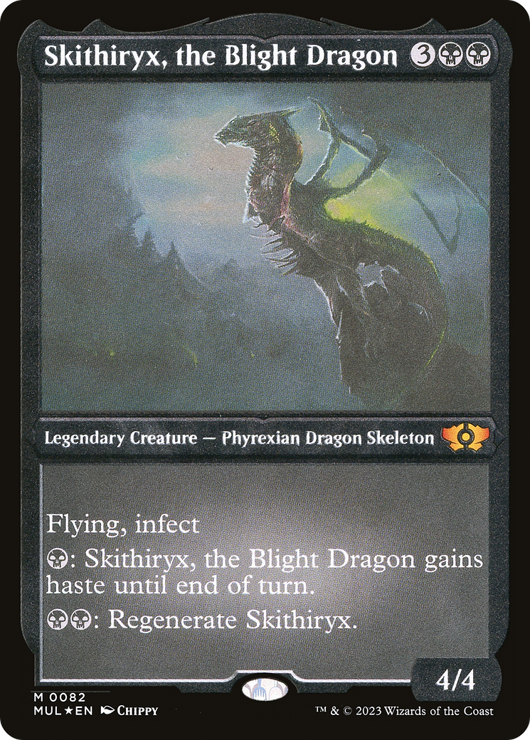 {R} Skithiryx, the Blight Dragon (Foil Etched) [Multiverse Legends][MUL 082]